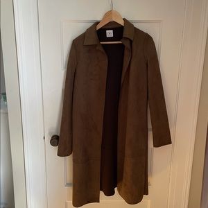 Faux suede coat